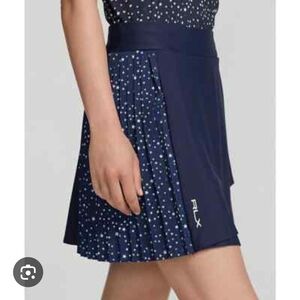 Ralph Lauren RLX Navy Pleated Mini Skirt Golf Skort Size S